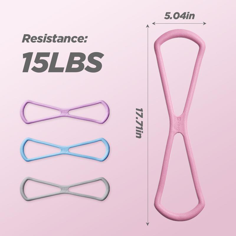[Outdoorfun] KEEP Resistance Bands, Figure 8 Exercise Bands for Women Men, 8 Shaped Resistance Bands for Arms, Chest Expander, Yoga Gym Fitness TPE Material Home Workout Equipment Workout Straps