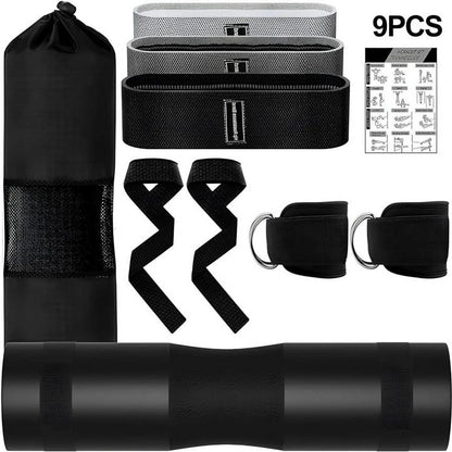 PowerThrust Pro – 9-in-1 Barbell Pad & Glute Training Set