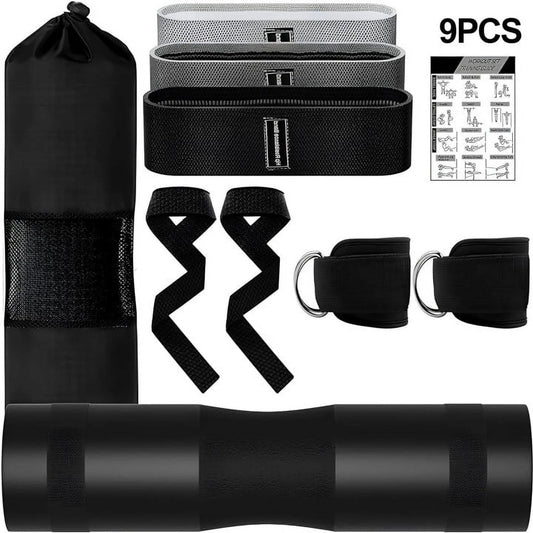 PowerThrust Pro – 9-in-1 Barbell Pad & Glute Training Set