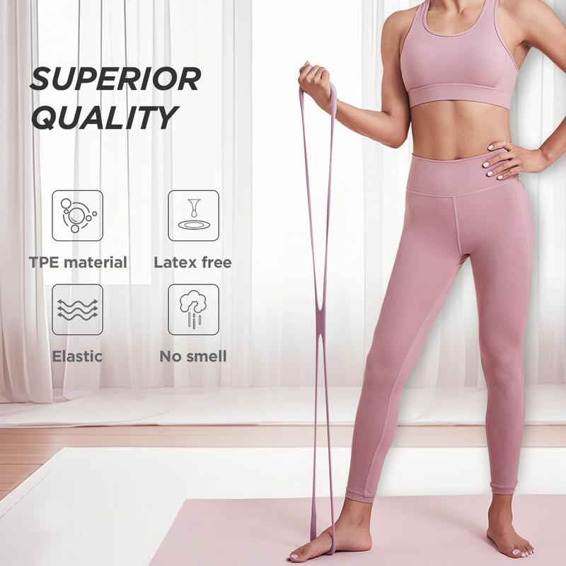 [Outdoorfun] KEEP Resistance Bands, Figure 8 Exercise Bands for Women Men, 8 Shaped Resistance Bands for Arms, Chest Expander, Yoga Gym Fitness TPE Material Home Workout Equipment Workout Straps